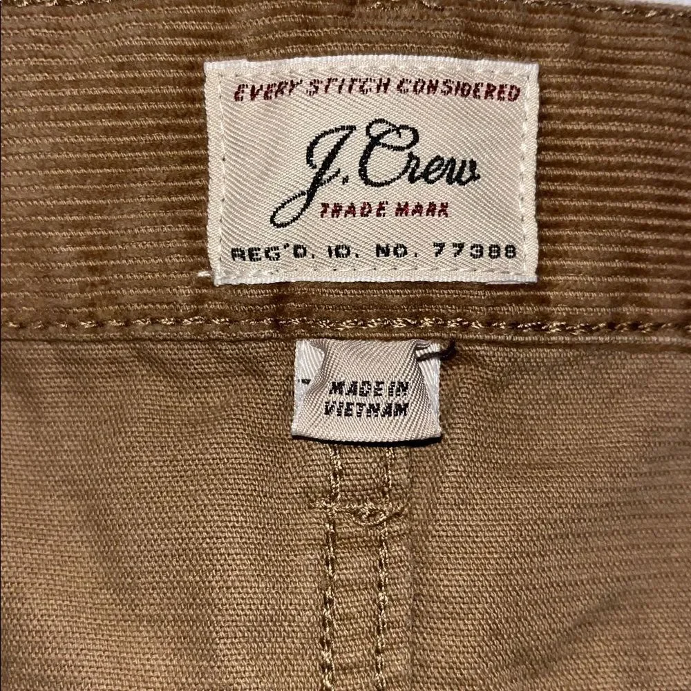 J Crew 5 pocket casual Gold Tan Corduroy pants trousers 36 x 29 1/2 (34x30) M